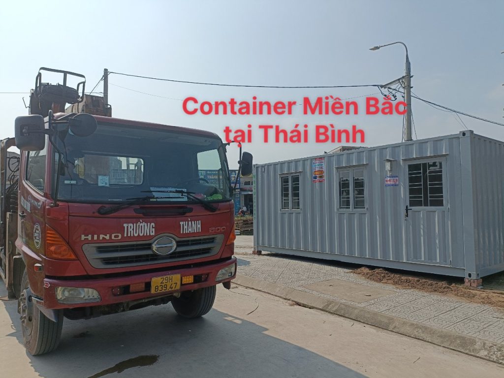 Container tại công trình Thái Bình
